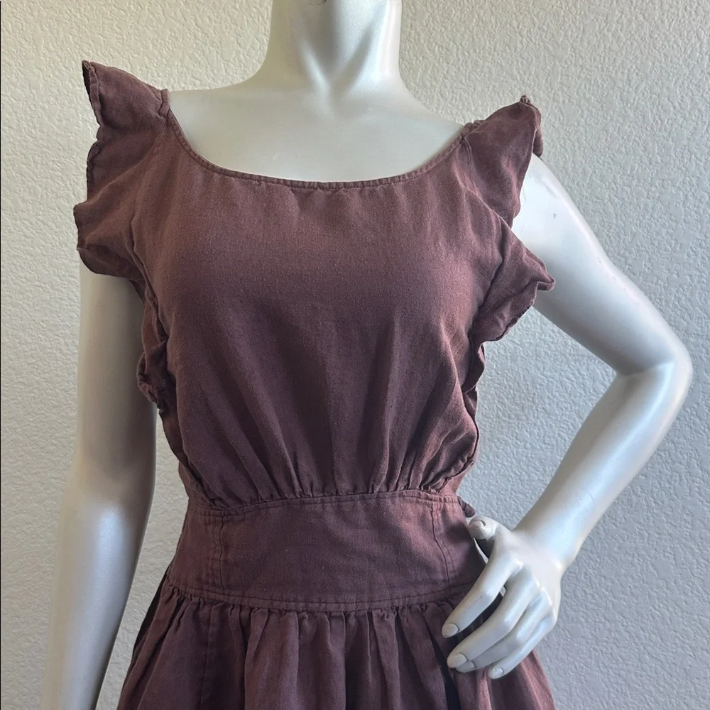 Free People Erin Mini Dress in Brown